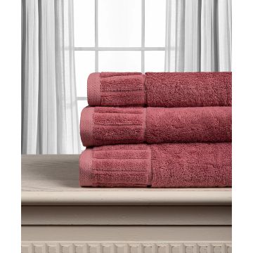 Βαμβακερή πετσέτα ΜΕΛΩΔΙΑ 600gsm (40cm x 60cm) teracotta της Silk Fashion