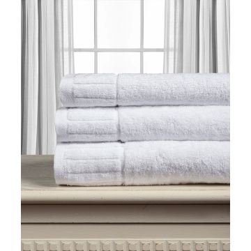 Βαμβακερή πετσέτα ΜΕΛΩΔΙΑ 600gsm (75cm x 150cm) white της Silk Fashion