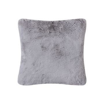 Silk Fashion ΜΑΞΙΛΑΡΟΘΗΚΗ RABBIT FUR ΜΕ ΓΕΜΙΣΗ (45cm x 45cm) ΓΚΡΙ