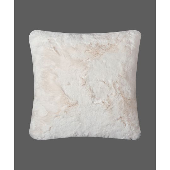 Silk Fashion ΜΑΞΙΛΑΡΟΘΗΚΗ RABBIT FUR ΜΕ ΓΕΜΙΣΗ (45cm x 45cm) IVORY