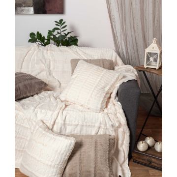 Silk Fashion ΜΑΞΙΛΑΡΟΘΗΚΗ  stripe (45cm x 45cm) ivory