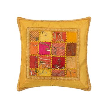 Μαξιλαροθήκη antic με φάσα (45cm x 45cm) κίτρινο