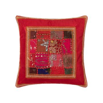 Μαξιλαροθήκη antic με φάσα (45cm x 45cm) κόκκινο