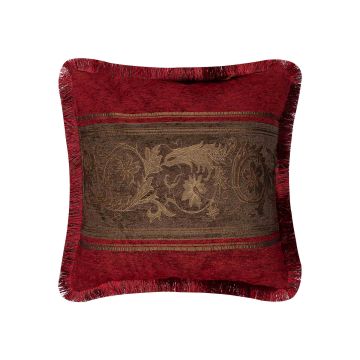 Silk Fashion ΜΑΞΙΛΑΡΟΘΗΚΗ (45cm x 45cm) 1208 μπορντώ/λαδί