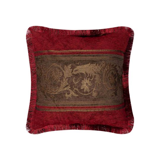 Silk Fashion ΜΑΞΙΛΑΡΟΘΗΚΗ (45cm x 45cm) 1208 μπορντώ/λαδί