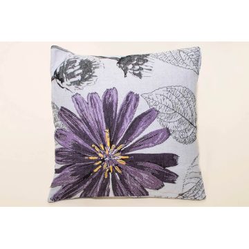 ΜΑΞΙΛΑΡΟΘΗΚΗ (45cm x 45cm) FLOWER PURPLE