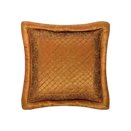 ΜΑΞΙΛΑΡΟΘΗΚΗ (45cm x 45cm)  μπουρλέ χρυσό