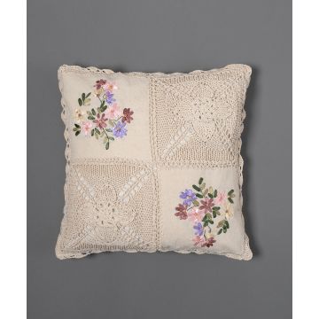 ΜΑΞΙΛΑΡΟΘΗΚΗ (45cm x 45cm) πλεκτό κορδέλα 1