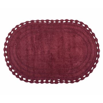 Silk Fashion ΠΑΤΑΚΙ OVAL (60CM X 100CM) BURGUNDY