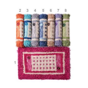 Silk Fashion ΠΑΤΑΚΙΑ λουλούδι (60cm x 100cm)  ρόζ