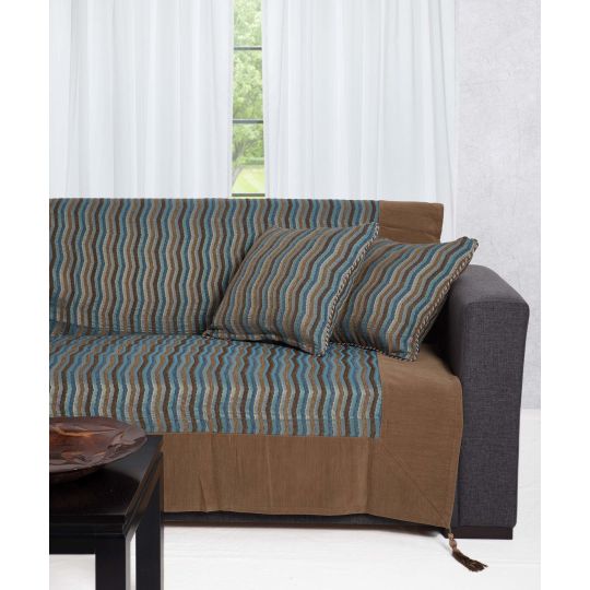 Silk Fashion ΡΙΧΤΑΡΙΑ 602 κύμα (180cm x 180cm / 180cm x 250cm / 180cm x 300cm) μπλέ