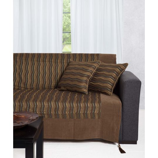 Silk Fashion ΡΙΧΤΑΡΙΑ 602 κύμα (180cm x 250cm) λαδί