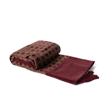 Silk Fashion ΡΙΧΤΑΡΙΑ 602 πουά (150cm x 180cm) μπορντώ Silk Fashion ΡΙΧΤΑΡΙΑ 602 πουά (150cm x 180cm) μπορντώ
