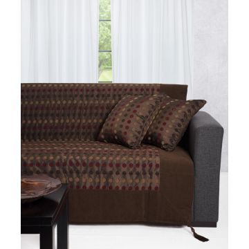Silk Fashion ΡΙΧΤΑΡΙΑ 602 πουά (150cm x 180cm) καφέ Silk Fashion ΡΙΧΤΑΡΙΑ 602 πουά (150cm x 180cm) καφέ