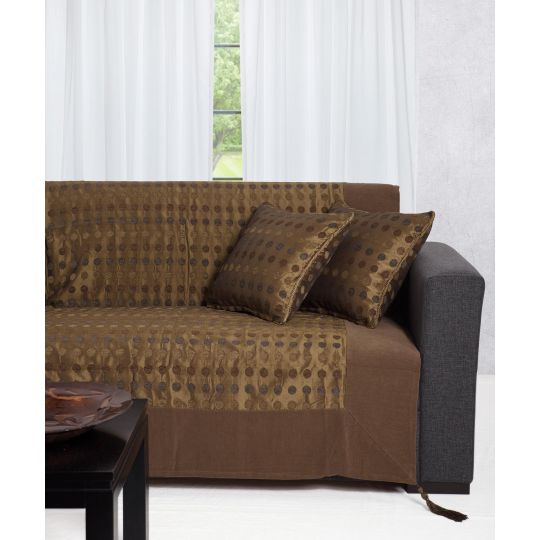 Silk Fashion ΡΙΧΤΑΡΙΑ 602 πουά (150cm x 180cm) λαδί