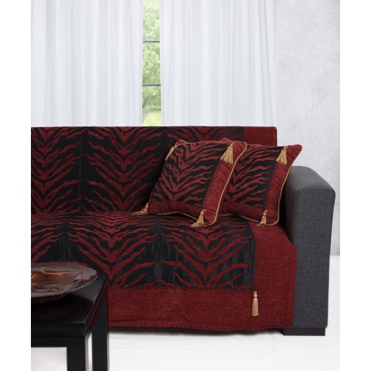 Silk Fashion ΡΙΧΤΑΡΙΑ 306 (180cm x 180cm / 180cm x 250cm / 180cm x 300cm) μαύρο κόκκινο