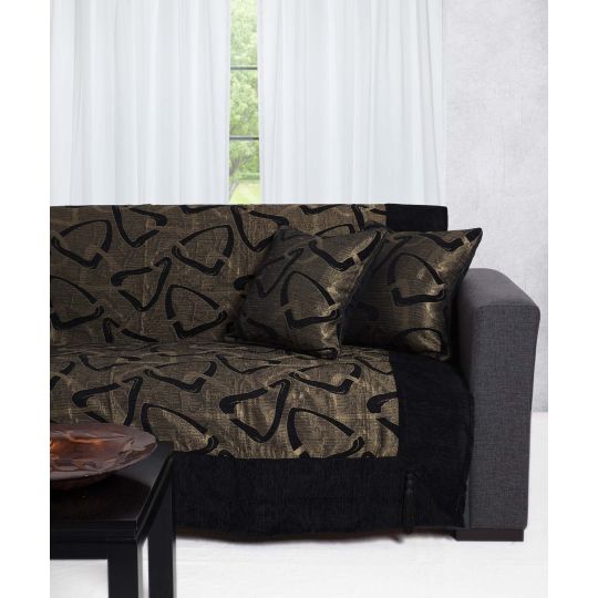 Silk Fashion ΡΙΧΤΑΡΙΑ 11230 (180cm x 180cm / 180cm  x 250cm / 180cm x 320cm) μαύρο