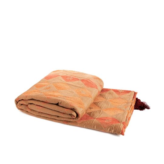 Silk Fashion ΡΙΧΤΑΡΙΑ nq023 (150cm x 180cm) πορτοκαλί