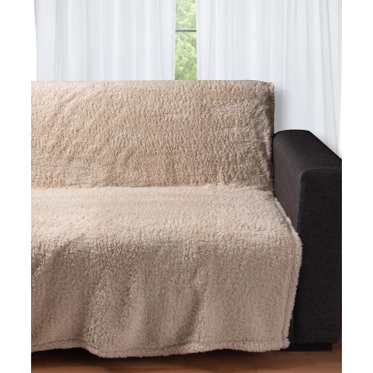 Silk Fashion Διακοσμητικό fleece ριχτάρι 032A (150cm x 200cm) beige