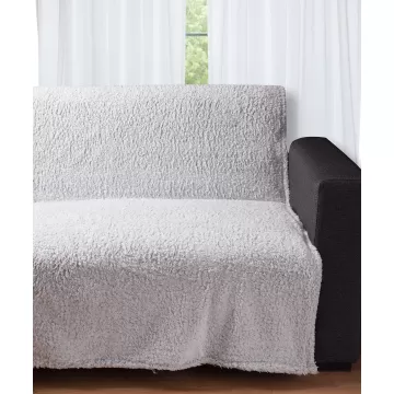 Silk Fashion Διακοσμητικό fleece ριχτάρι 033 (150cm x 200cm) silver