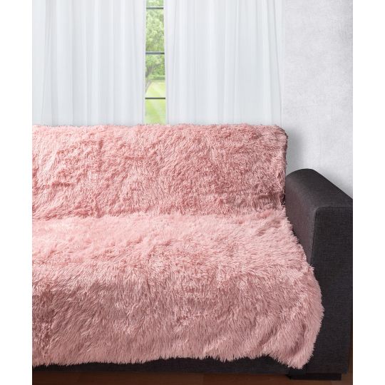 Silk Fashion Διακοσμητικό μαλλιαρό ριχτάρι 5336 (145cm x 195cm) εκρού