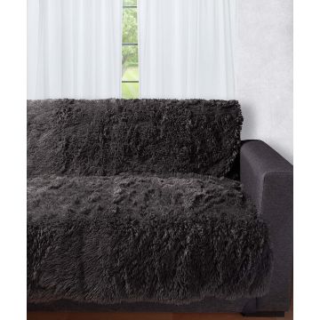Silk Fashion Διακοσμητικό μαλλιαρό ριχτάρι 5336 (145cm x 195cm) ανθρακί Silk Fashion Διακοσμητικό μαλλιαρό ριχτάρι 5336 (145cm x 195cm) ανθρακί