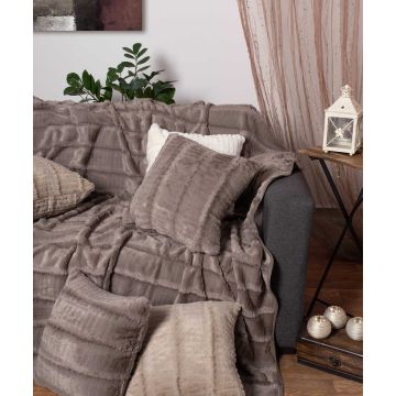 Silk Fashion ΡΙΧΤΑΡΙΑ stripe (180cm x 180cm) γκρί Silk Fashion ΡΙΧΤΑΡΙΑ stripe (180cm x 180cm) γκρί