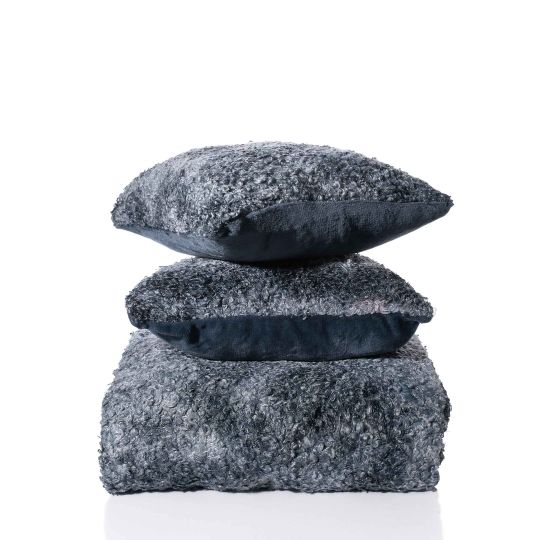 Silk Fashion ΡΙΧΤΑΡΙΑ astrakan (180cm x 250cm) γκρί