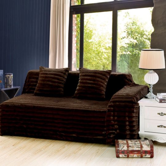 Silk Fashion ΡΙΧΤΑΡΙΑ ironed (180cm x 250cm) chocolate