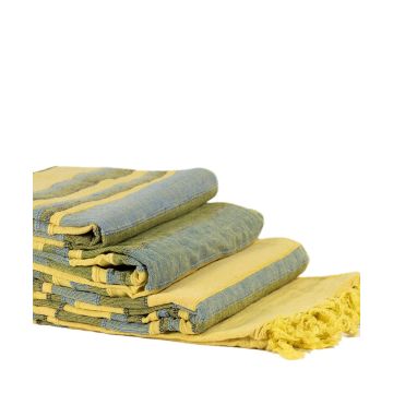 Silk Fashion ΡΙΧΤΑΡΙΑ kerala (150cm x 180cm/170cm x 230cm/170cm x 270cm) κίτρινο/πράσινο Silk Fashion ΡΙΧΤΑΡΙΑ kerala (150cm x 180cm/170cm x 230cm/170cm x 270cm) κίτρινο/πράσινο
