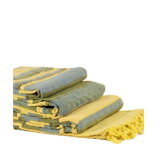 Silk Fashion ΡΙΧΤΑΡΙΑ kerala (150cm x 180cm/170cm x 230cm/170cm x 270cm) κίτρινο/πράσινο