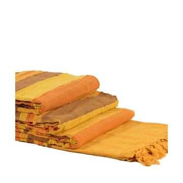 Silk Fashion ΡΙΧΤΑΡΙΑ kerala (150cm x 180cm/170cm x 230cm/170cm x 270cm) κίτρινο/πορτοκαλί Silk Fashion ΡΙΧΤΑΡΙΑ kerala (150cm x 180cm/170cm x 230cm/170cm x 270cm) κίτρινο/πορτοκαλί