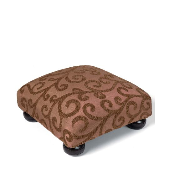 Silk Fashion Υποπόδιο (30cm X 30cm X 14cm) 602 κλαδί καφέ