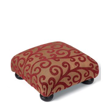 Silk Fashion Υποπόδιο (30cm X 30cm X 14cm) 602 κλαδί κόκκινο