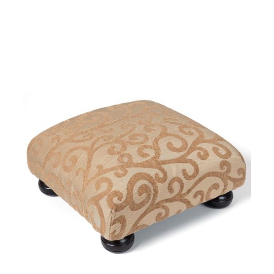 Silk Fashion Υποπόδιο (30cm X 30cm X 14cm) 602 κλαδί χρυσό