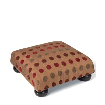 Silk Fashion Υποπόδιο (30cm X 30cm X 14cm) 602 πουά κόκκινο