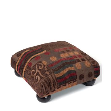 Silk Fashion Υποπόδιο (30cm X 30cm X 14cm) 602 πυκνό καφέ