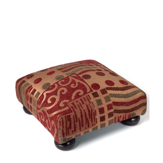 Silk Fashion Υποπόδιο (30cm X 30cm X 14cm) 602 πυκνό κόκκινο