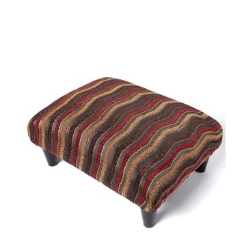 Υποπόδιο (40cm X 30cm X 16cm) 602 κύμα καφέ μακρόστενο