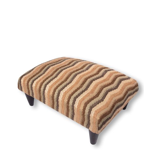 Υποπόδιο (40cm X 30cm X 16cm) 602 κύμα χρυσό μακρόστενο