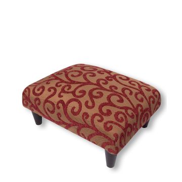 Υποπόδιο (40cm X 30cm X 16cm) 602 κλαδί μπορντώ μακρόστενο