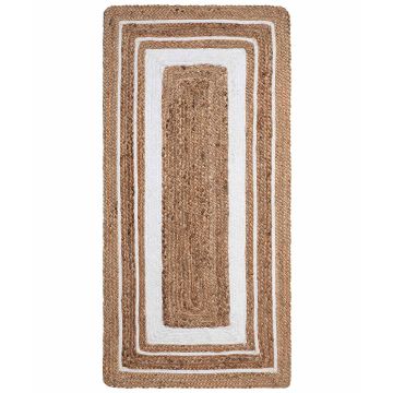 Silk Fashion Χαλί γιούτα 1725 (60cm x 130cm) natural/white