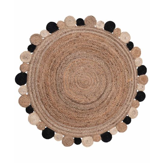 Silk Fashion Χαλί γιούτα 1732 (150cm) black