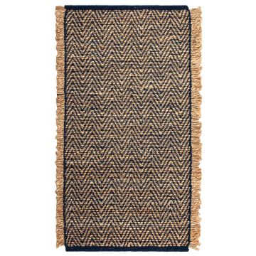 Silk Fashion Χαλί γιούτα 1744 (60cm x 130cm) μπλέ