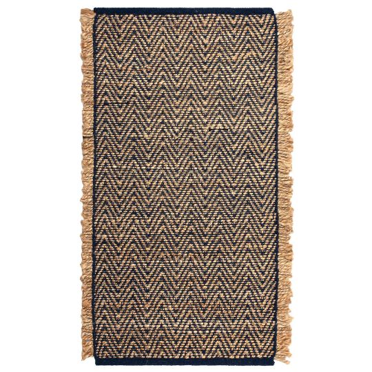 Silk Fashion Χαλί γιούτα 1744 (60cm x 130cm) μπλέ