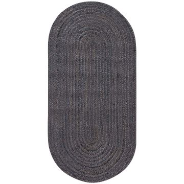 Silk Fashion Χαλί γιούτα 1751 (60cm x 130cm) dark grey