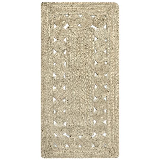Silk Fashion Χαλί γιούτα 1762 (70cm x 160cm) light grey