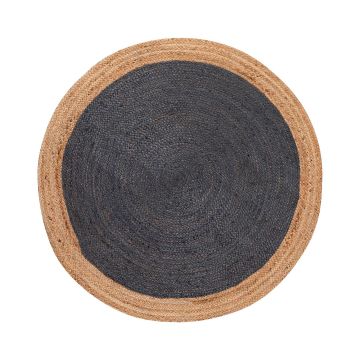 Χαλί γιούτα 1748 (120cm) natural/dark grey