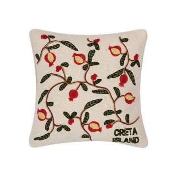 ΜΑΞΙΛΑΡΟΘΗΚΗ (45cm x 45cm) υφαντή ρόδι ΚΡΗΤΗ