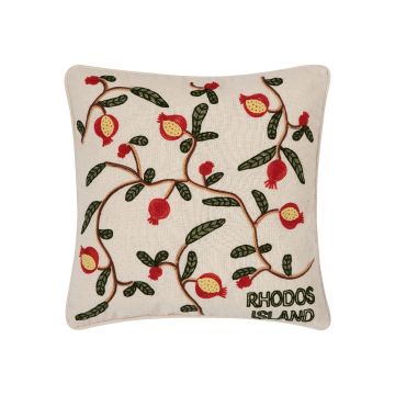 ΜΑΞΙΛΑΡΟΘΗΚΗ (45cm x 45cm) υφαντή ρόδι ΡΟΔΟΣ